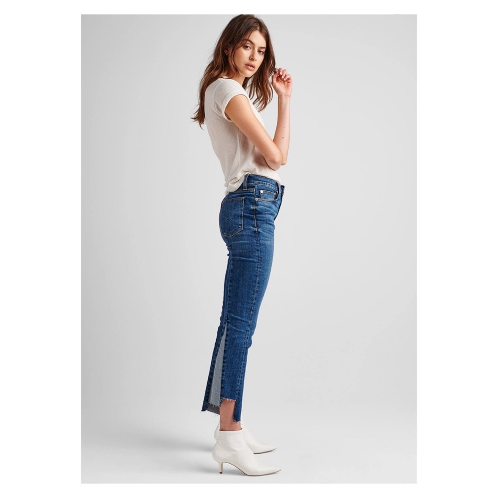 NWT Hudson Holly High Waist Flare Crop Step Hem
